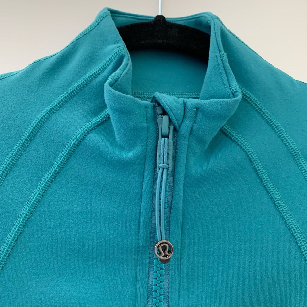 Lululemon Define Jacket Luon Teal Lagoon Size 8 Full Zip - Picture 5 of 11